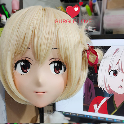 (GLA06)Customize Character'! Female/Girl Resin Full/Half Head With Lock Anime Cosplay Japanese Animego Kigurumi Mask
